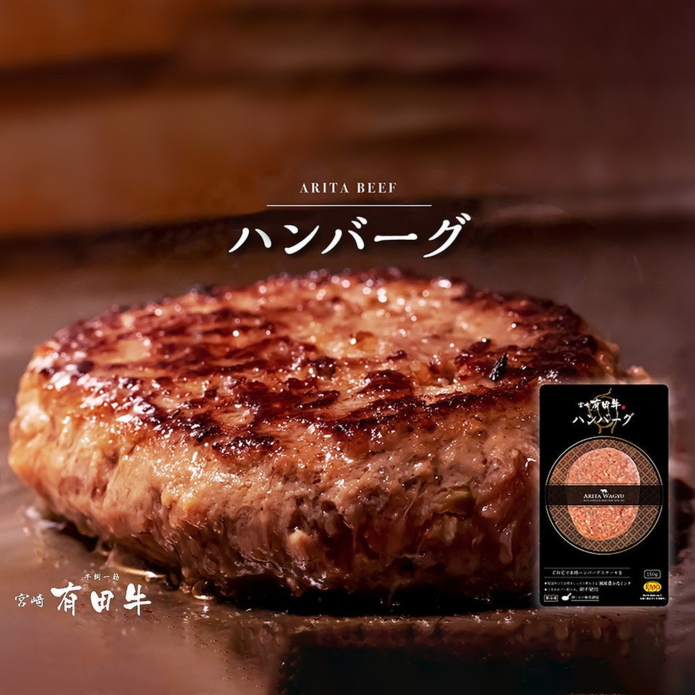 宮崎県産 有田牛 ハンバーグ(6個)