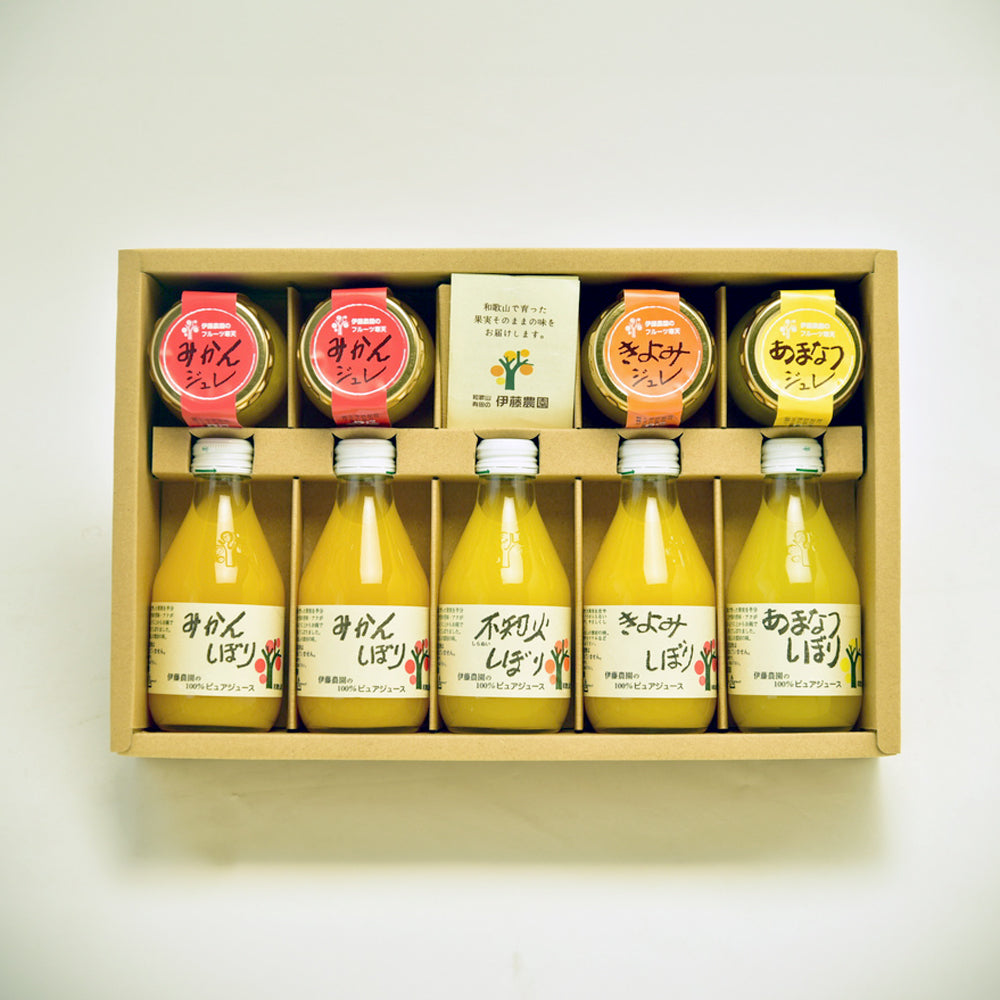 明治30年創業 「伊藤農園」 100%ピュアジュース4種&ジュレ3種