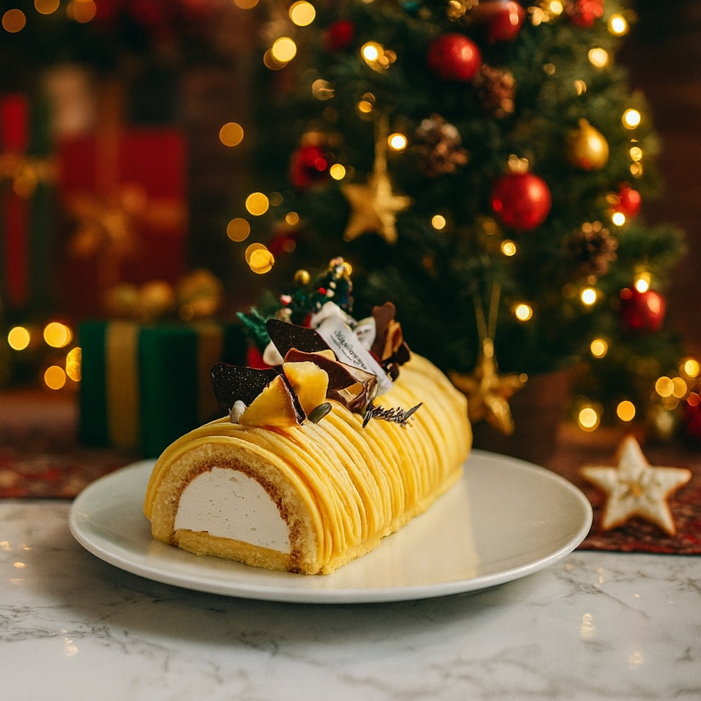 白金スイーツ 白金ブッシュドノエル(幻のさつまいも シルクスイート)