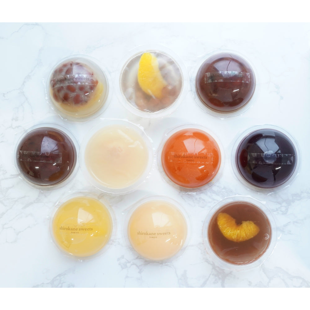 「shirokane sweets TOKYO」涼菓 フルーツゼリー＆フルーツあんみつゼリー(20個GiftBOX)