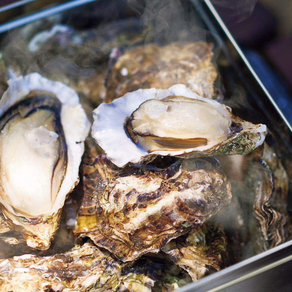 広島牡蠣のカンカン焼き　軍手・ナイフ付
