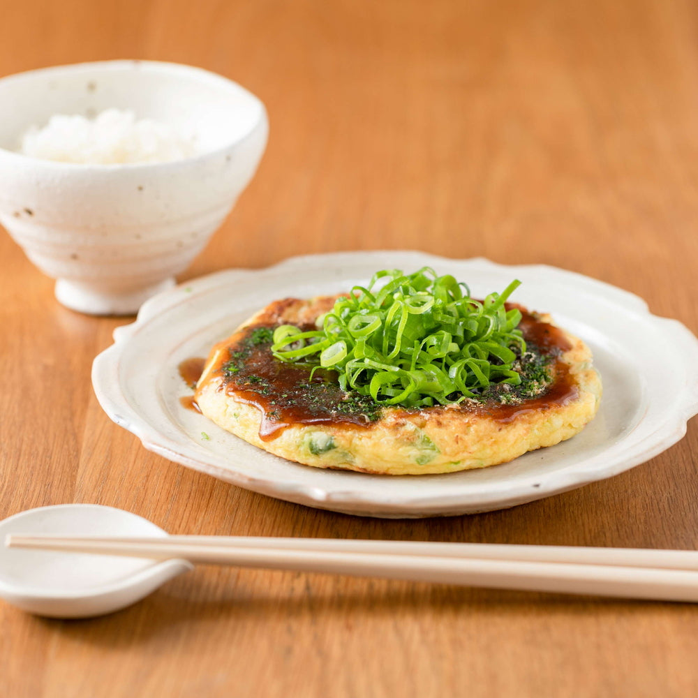 昭和52年創業　「京都どんぐり」 京野菜の入った京風お好み焼