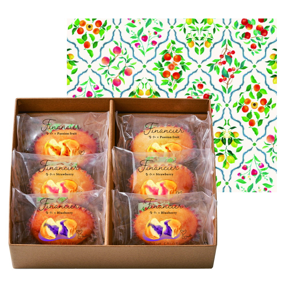 ホシフルーツ　芳果フィナンシェ 3種食べ比べ（6個）