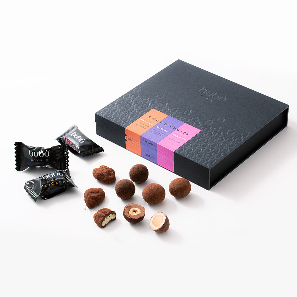 ブボ・バルセロナ　チョコフルーツ　アソートボックス（3種・18個入）