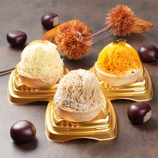 高級和栗モンブラン専門店「いも栗カボチャ」　百万石モンブラン（3個）