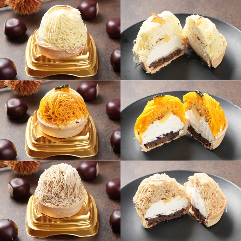 高級和栗モンブラン専門店「いも栗カボチャ」　いも栗カボチャモンブラン尽くし（6個）