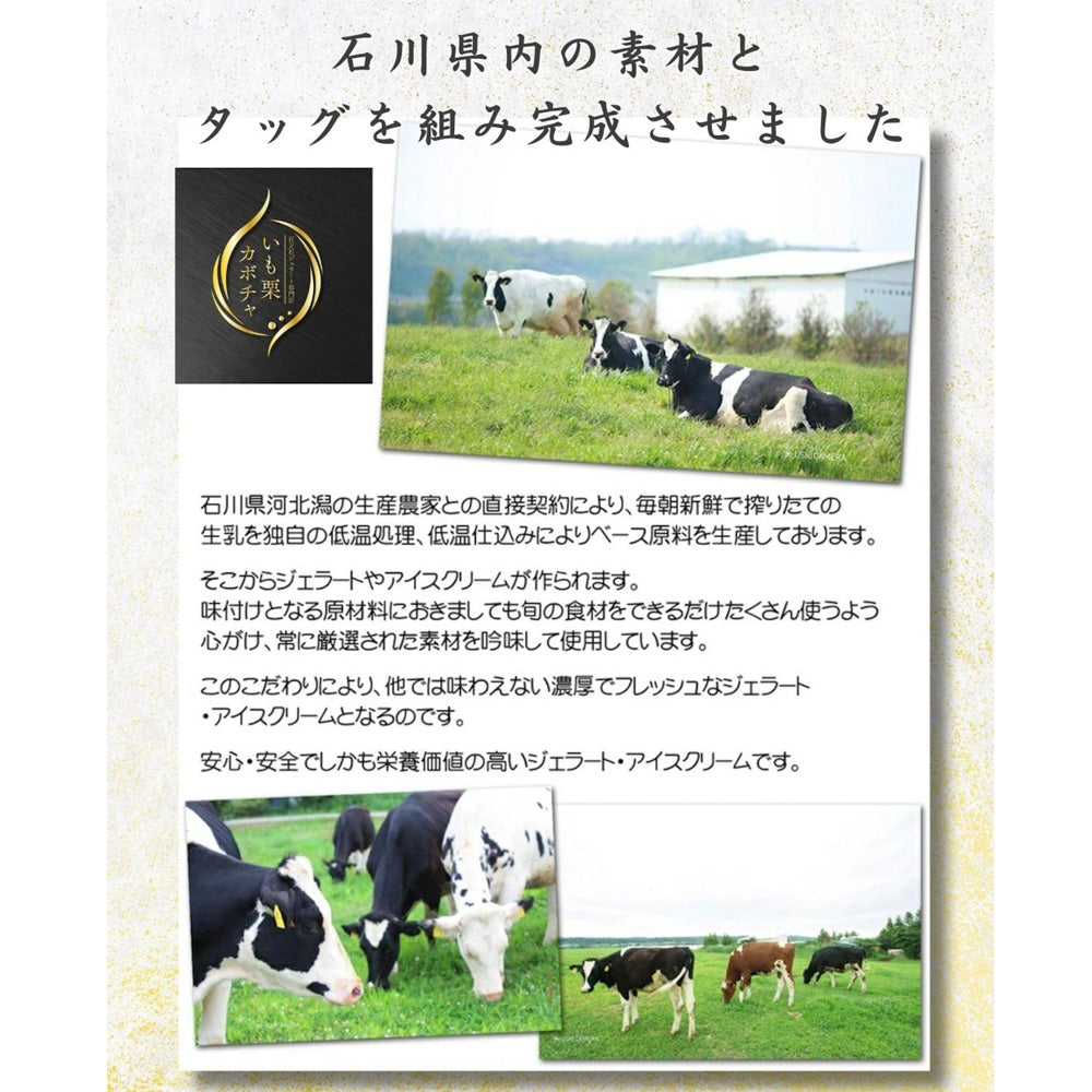 高級和栗モンブラン専門店「いも栗カボチャ」　黒胡麻ジェラート（6個）