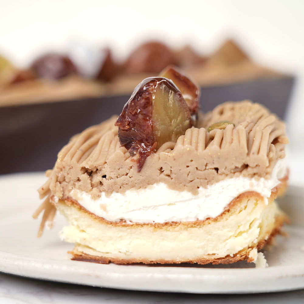 白金スイーツ 和栗のチーズケーキモンブラン（和栗渋皮煮）
