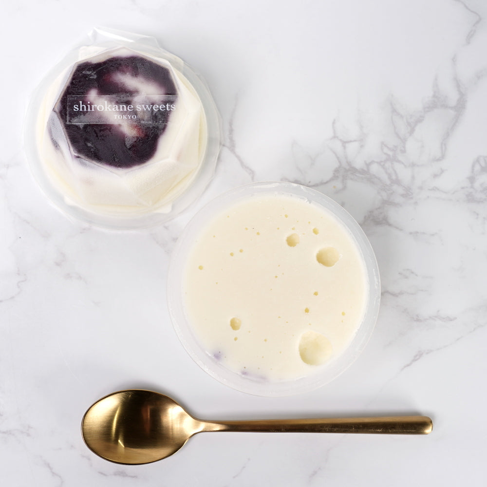 shirokane sweets TOKYOプレミアム手作りアイスクリーム　ブルーベリーチーズ　３個入り