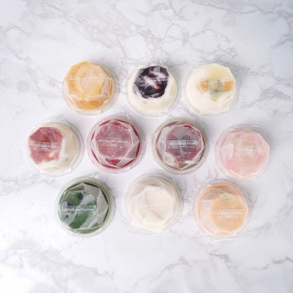 shirokane sweets TOKYOプレミアム手作りアイスクリーム　ブルーベリーチーズ　３個入り