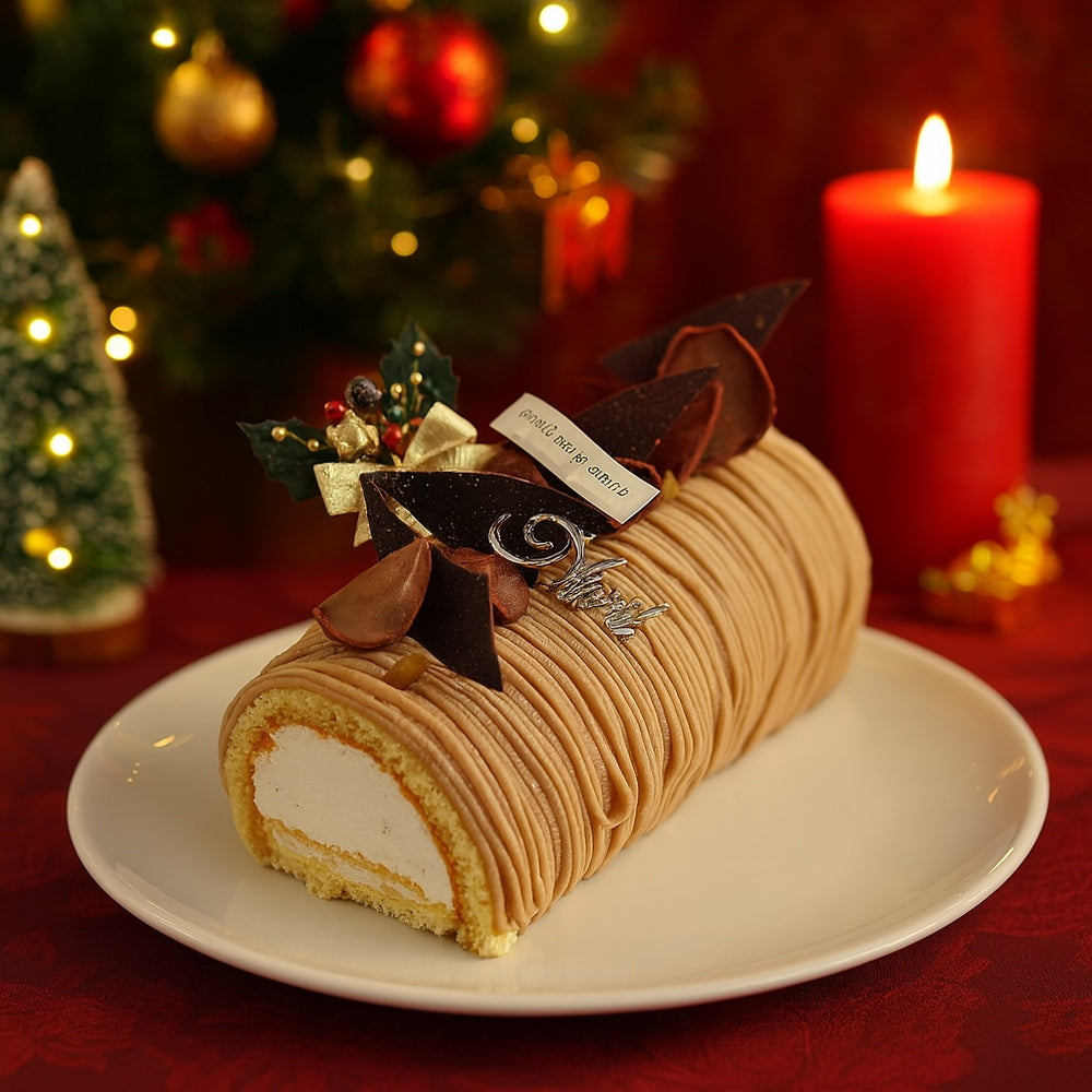 白金スイーツ　白金ブッシュドノエル（皇室献上栗　山江栗）