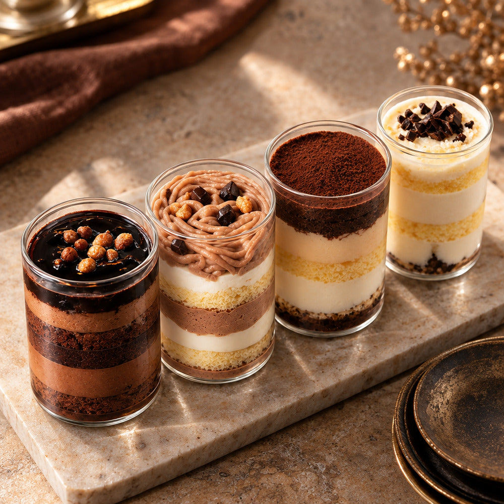 shirokane sweets TOKYO　白金グラスケーキ　ショコラクリスマス限定　4種食べ比べセット