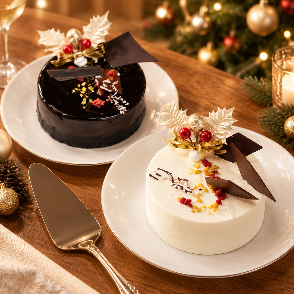 shirokane sweets TOKYO　白金クリスマスデュオ 2種食べ比べ（フロマージュショート＆ショコラ）