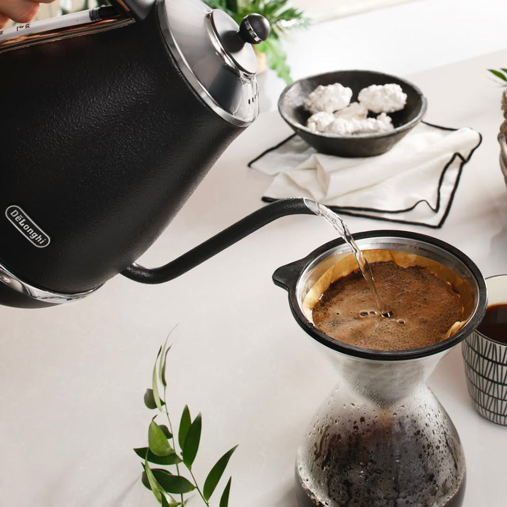 デロンギ アイコナ 電気カフェケトル プレステージグレー