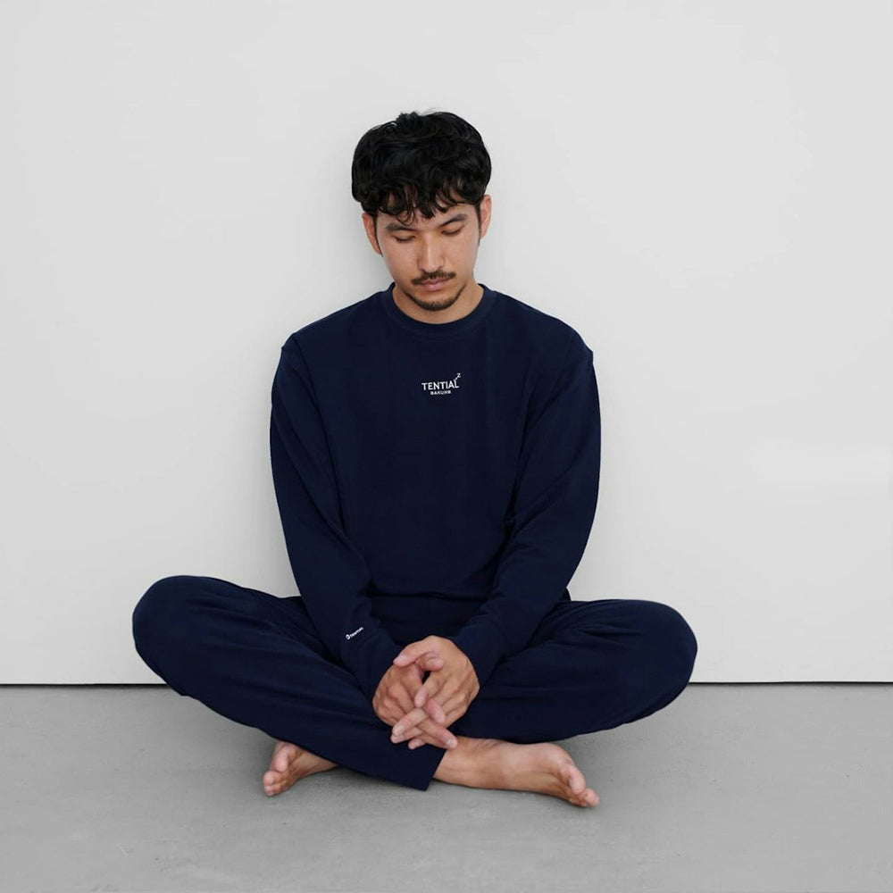 【一般医療機器】リカバリーウェアBAKUNE スウェット上下　ネイビー（Unisex XS）