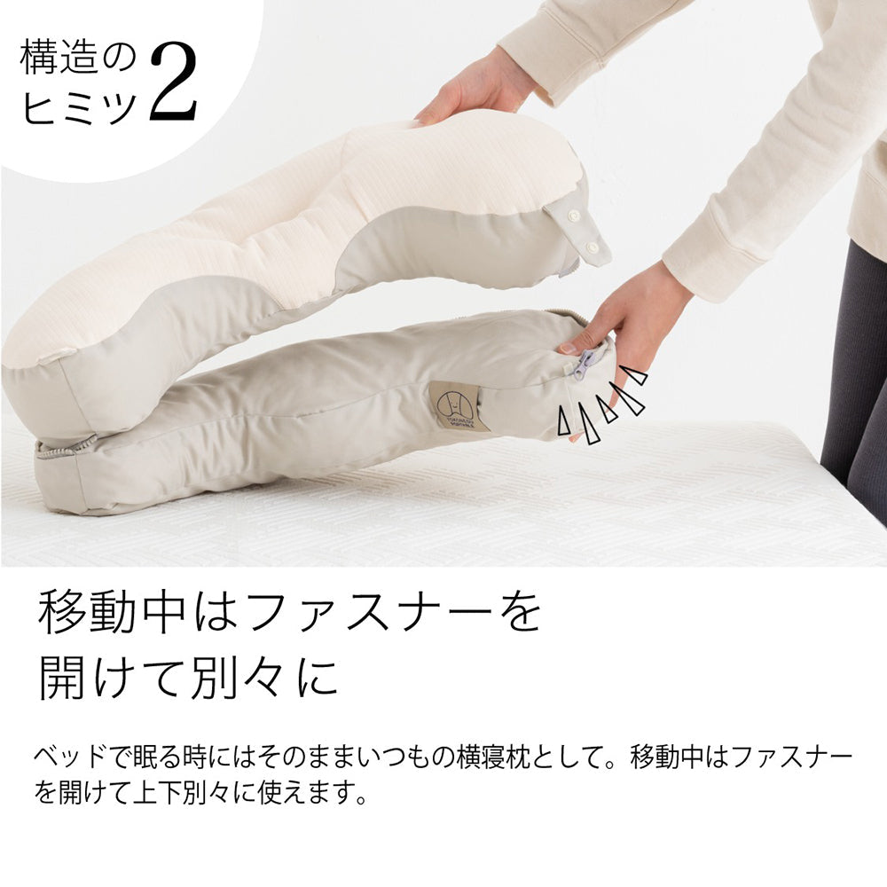 cocochi factory　横向き寝専用枕　YOKONEGU　ポータブル