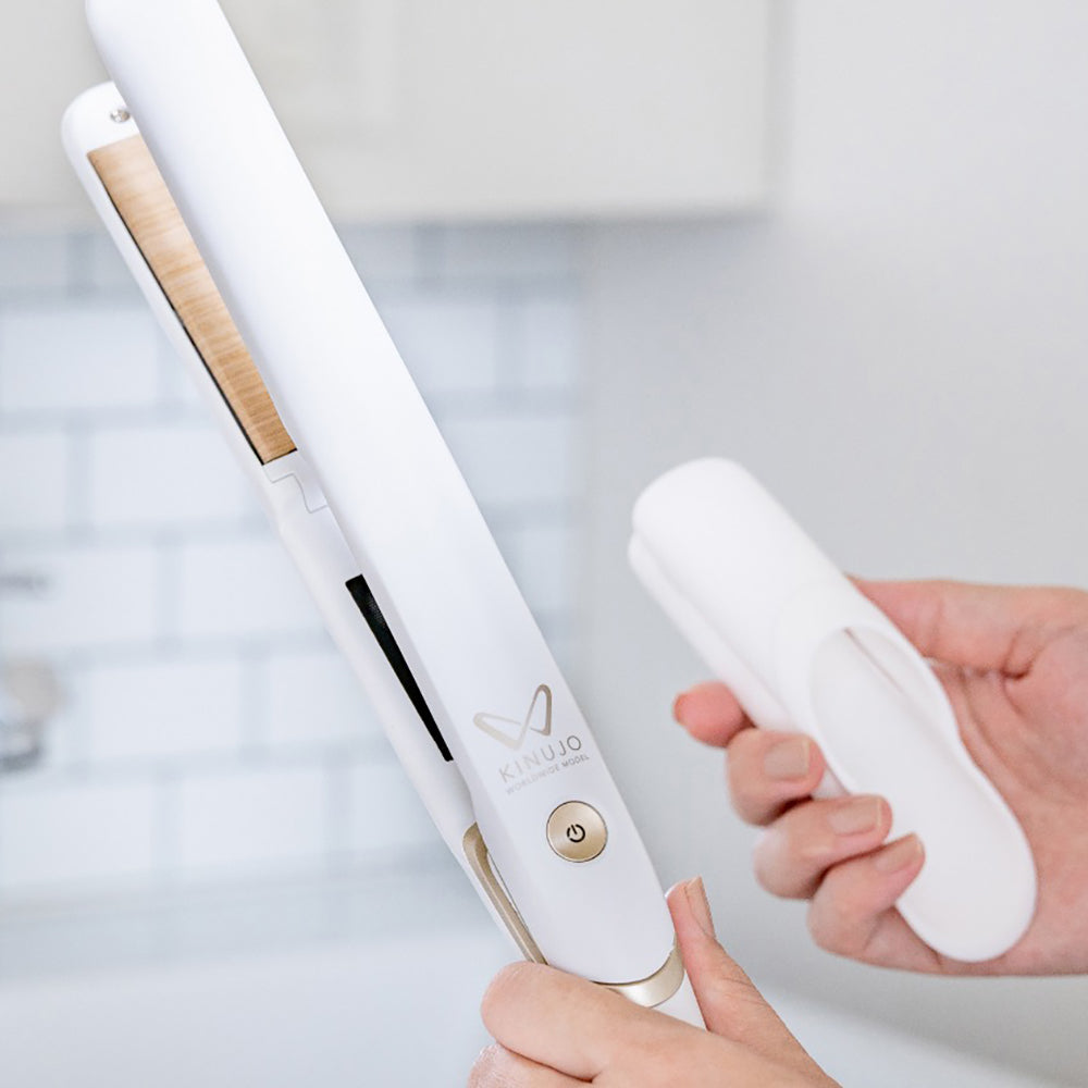 KINUJO W-worldwide model-　海外対応ストレートアイロン　ホワイト