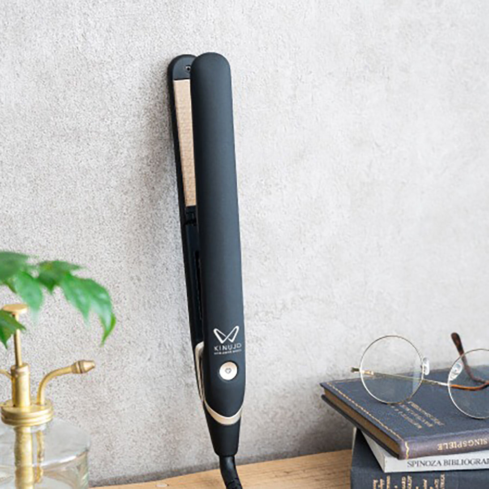 KINUJO W-worldwide model-　海外対応ストレートアイロン　ブラック