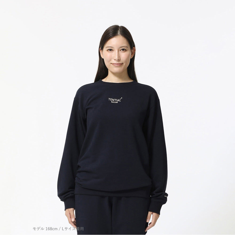 リカバリーウェア BAKUNE スウェット 上下 ネイビー (Women’s_S)