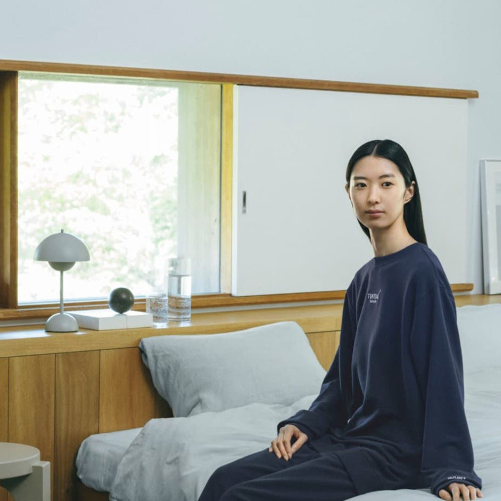 リカバリーウェア BAKUNE スウェット 上下 ネイビー (Women’s_M)