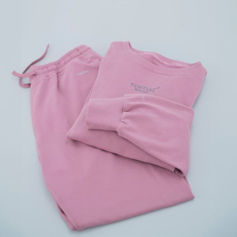 リカバリーウェア BAKUNE スウェット 上下 ピンク (Women’s_XL)