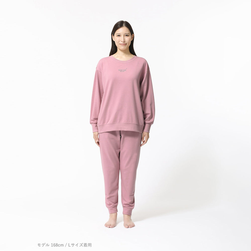 リカバリーウェア BAKUNE スウェット 上下 ピンク (Women’s_XL)