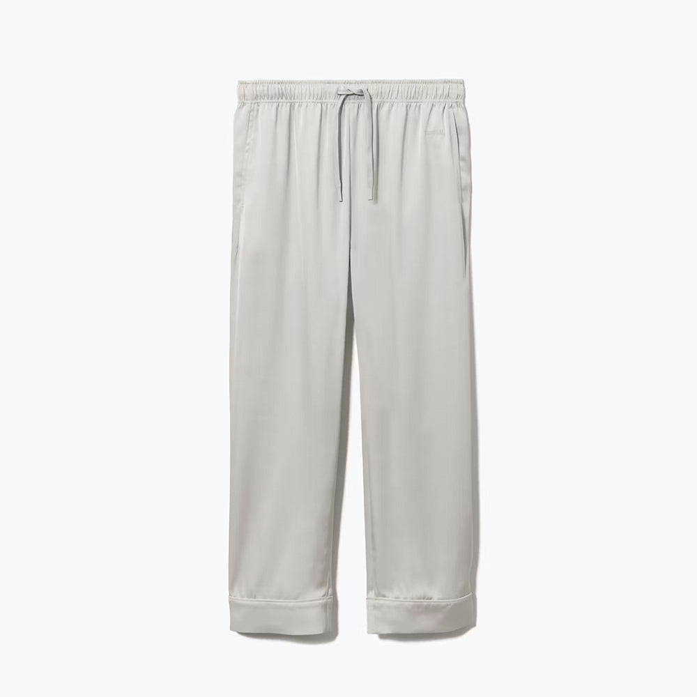 【母の日カード】 リカバリーウェア BAKUNE パジャマサテン上下(Unisex) グレージュS