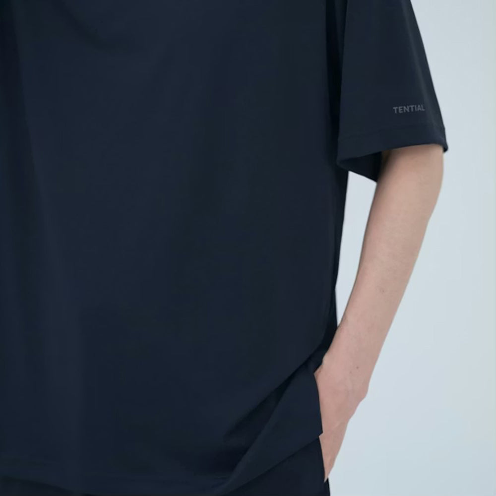 リカバリーウェア BAKUNE Dry Men's 半袖上下セット ネイビー M 【一般医療機器】