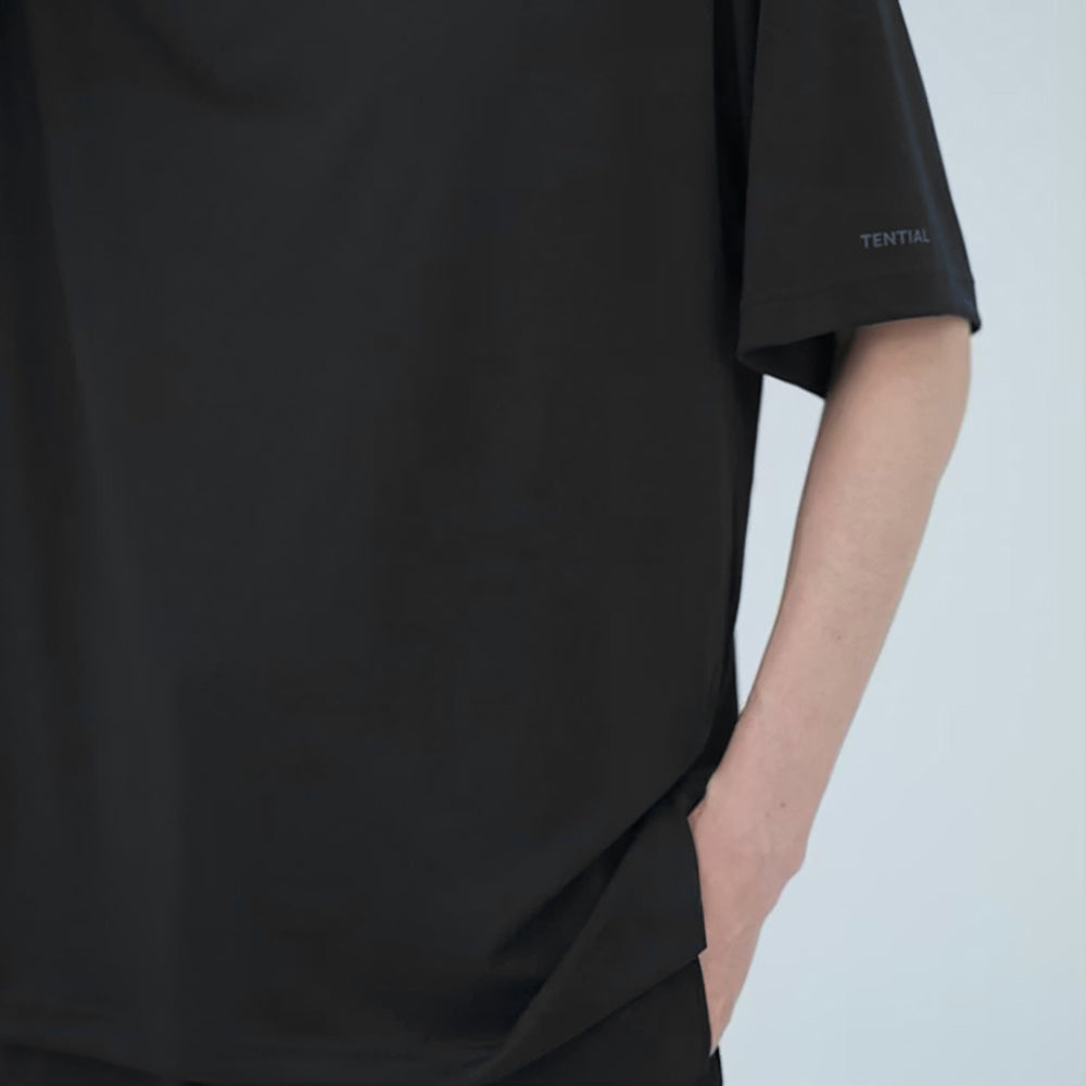 【父の日カード】 リカバリーウェア BAKUNE Dry Men's 半袖上下セット ブラック M 【一般医療機器】