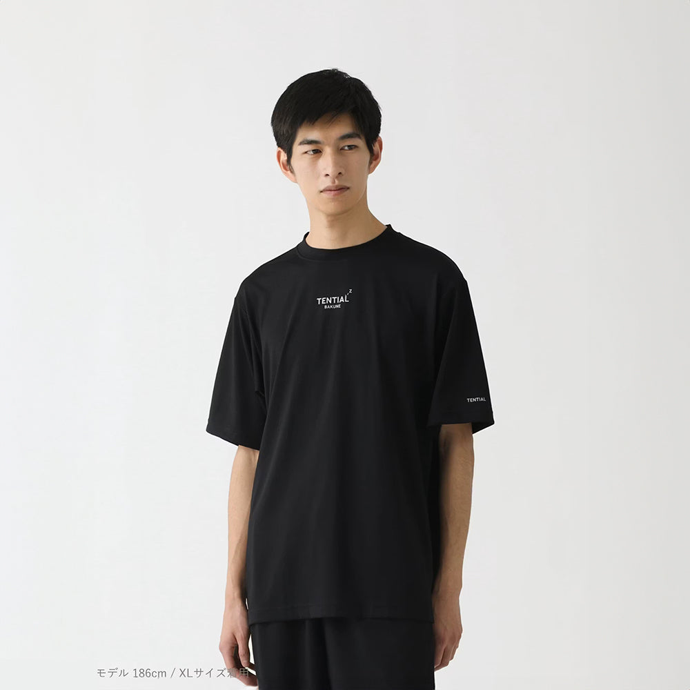 【父の日カード】 リカバリーウェア BAKUNE Dry Men's 半袖上下セット ブラック XL 【一般医療機器】
