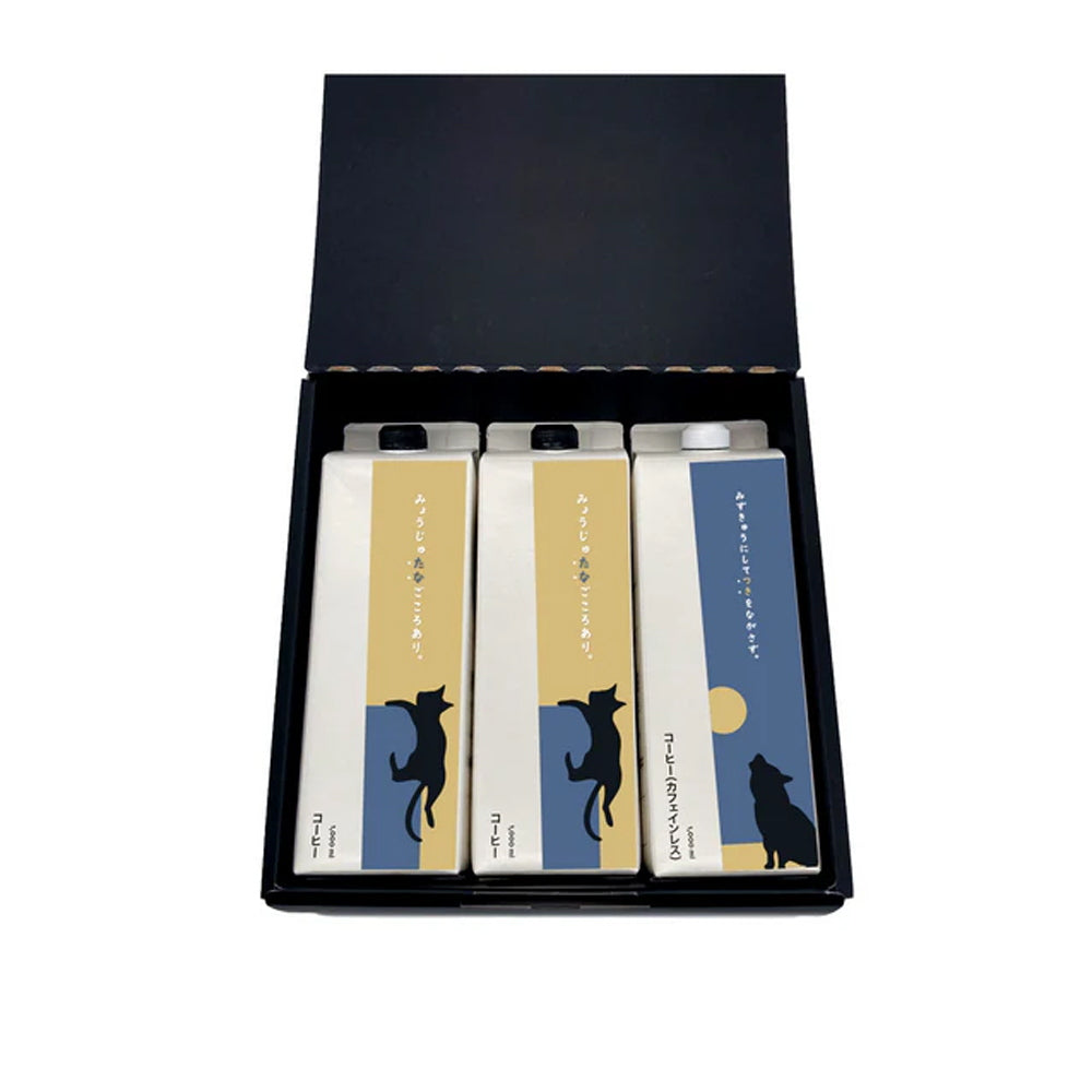 CafeSucre　犬猫パッケージ　LIQUID COFFEE SUCREBLEND GIFT（3本）
