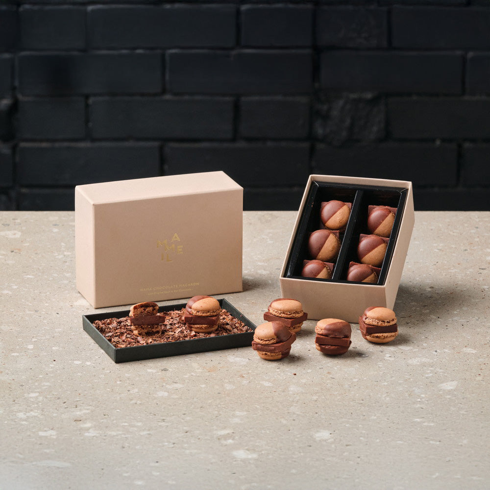 MAMEIL NAMA CHOCOLATE MACARON（生チョコレートマカロン）‑Chocolate‑6個