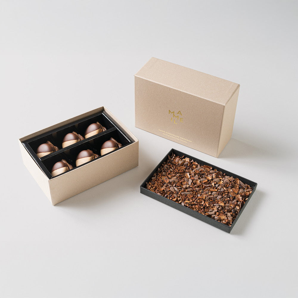 MAMEIL NAMA CHOCOLATE MACARON（生チョコレートマカロン）‑Chocolate‑6個
