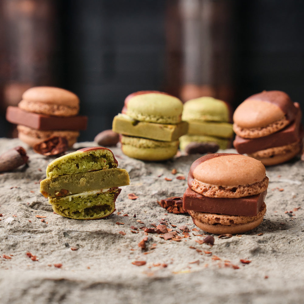 MAMEIL NAMA CHOCOLATE MACARON（生チョコレートマカロン）‑Choco＆Pistachio‑計6個