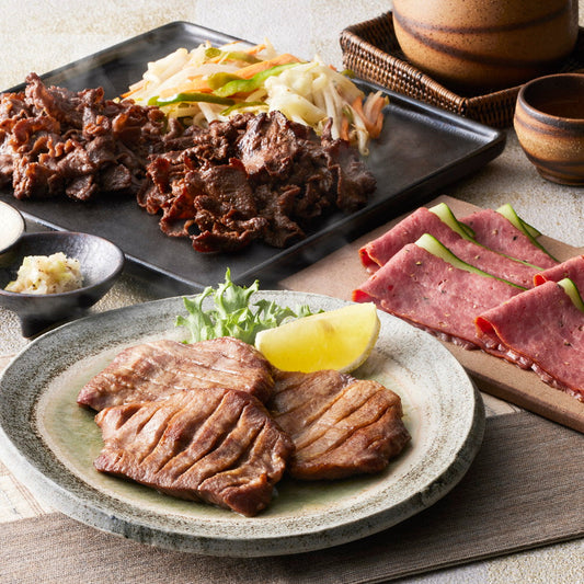 宮城 「利久」 利久の牛たん三昧 4種食べ比べ（690g）