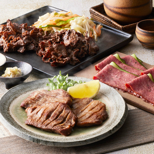 宮城 「利久」 牛たん ４種食べ比べセット（390g）　