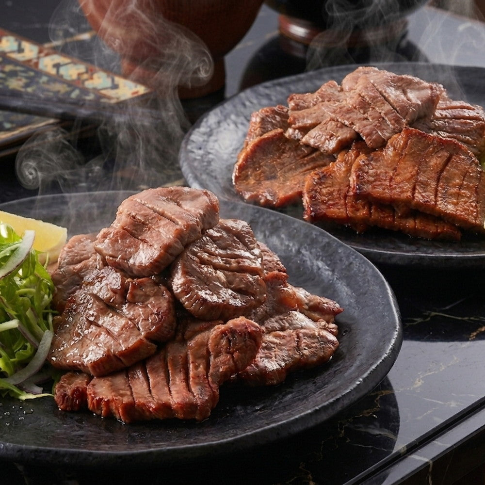 仙台牛タン 「べこ政宗」 厚切り牛タン2種食べ比べ（塩・味噌）750g