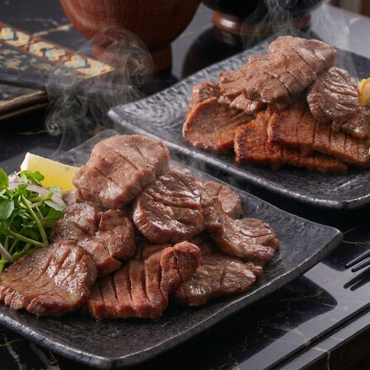 仙台牛タン 「べこ政宗」 厚切り牛タン2種食べ比べ（塩・味噌）1kg