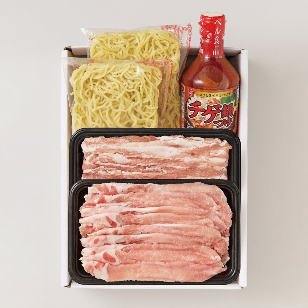 さくらポーク　チゲ鍋スープセット