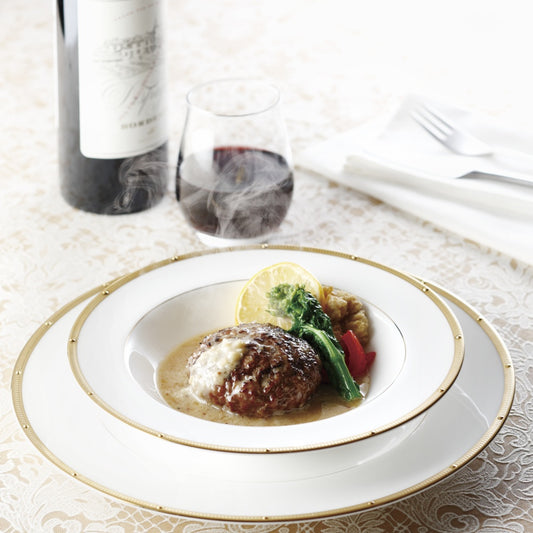 グリル満天星麻布十番 ホワイトマスタードソースのハンバーグ