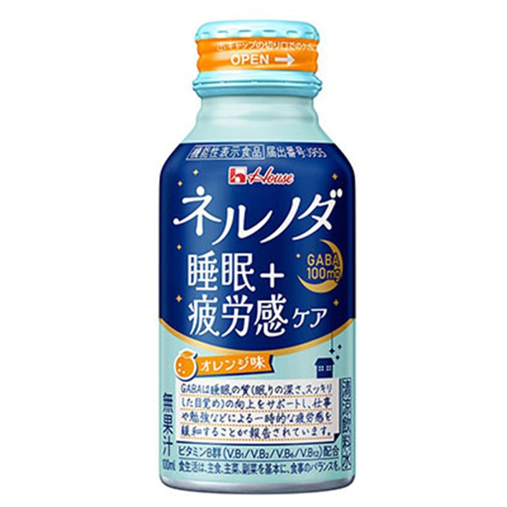 ハウスウェルネスフーズ ネルノダ 睡眠＋疲労感ケア  100ml×30本×1ケース (30本)