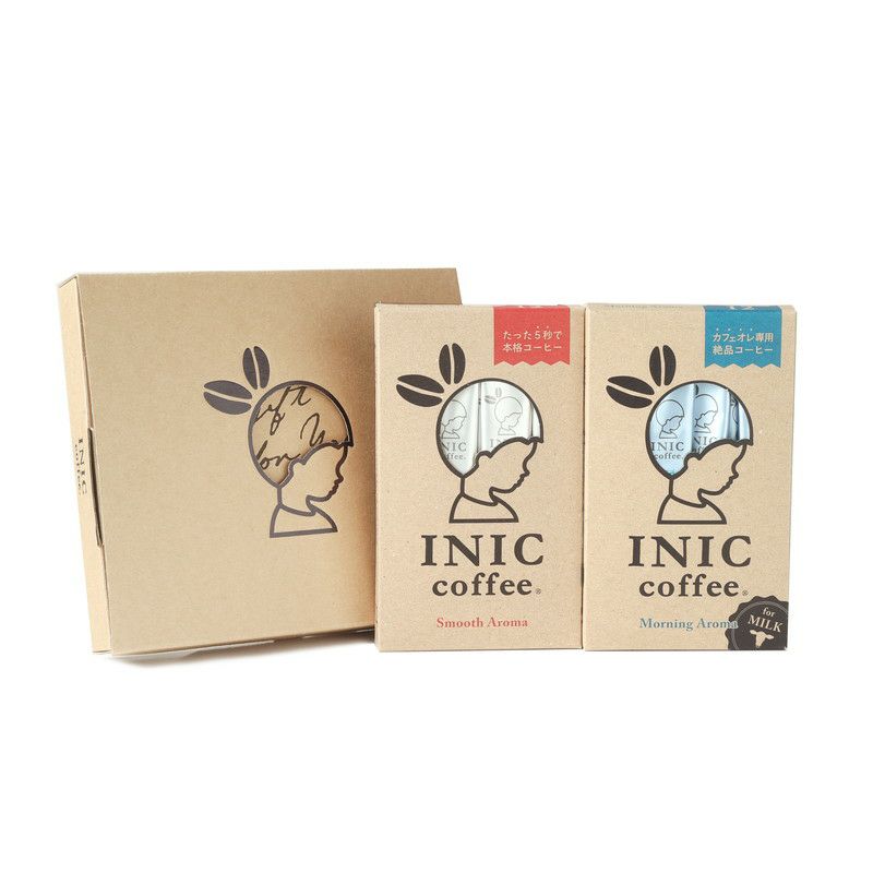 INIC coffee　ドリップドコーヒーパウダー 人気2種飲み比べ（スムースアロマ・モーニングアロマ）