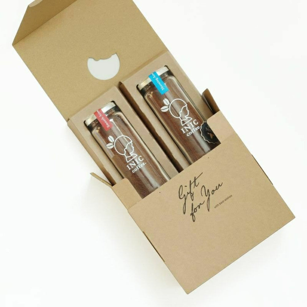 INIC coffee　ドリップドコーヒーパウダー 定番2種飲み比べ　ボトルセット（スムースアロマ・モーニングアロマ）