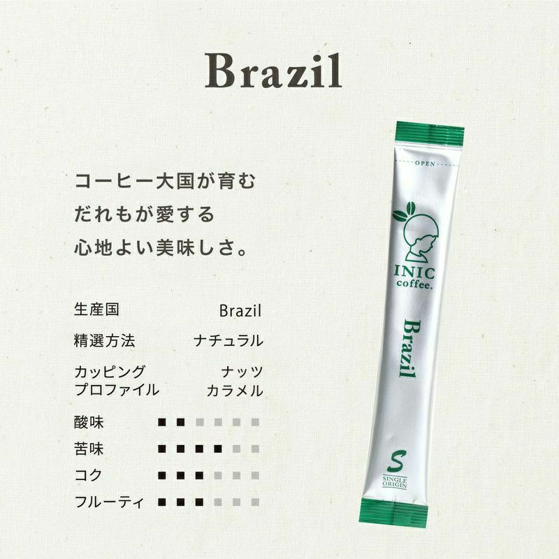 INIC coffee　ドリップドコーヒーパウダー　ビーンズアロマ　3本入り６種アソートギフト