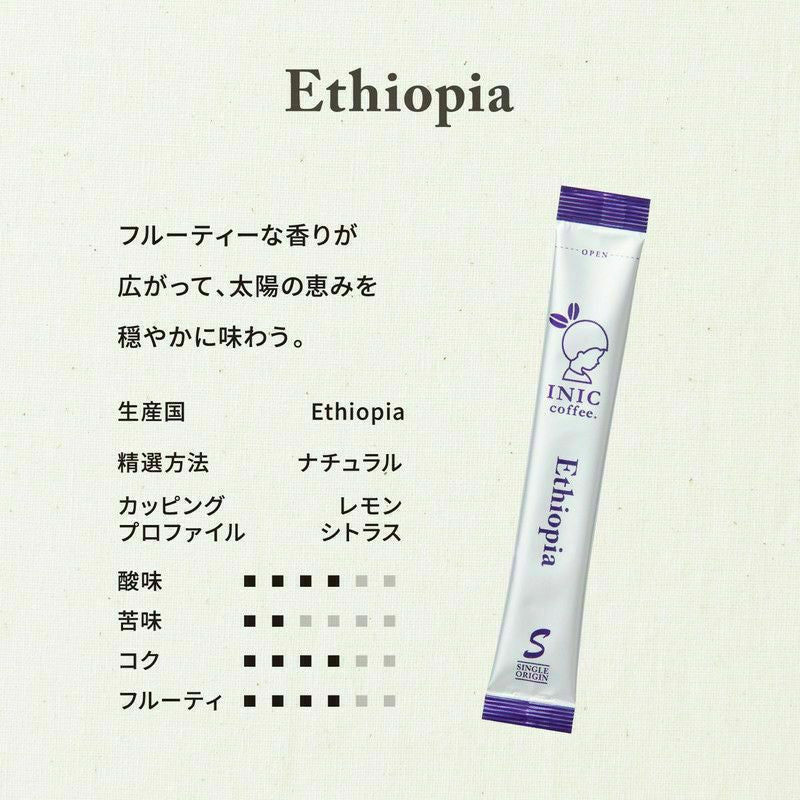 INIC coffee　ドリップドコーヒーパウダー　ビーンズアロマ　アソートギフト 001（エチオピア・マンデリン・グァテマラ）