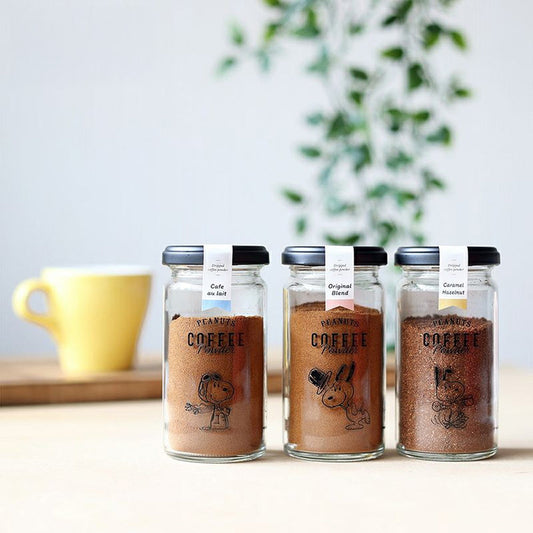PEANUTS coffee スヌーピーcoffee　ボトルギフト 3種（オリジナル・カフェオレ・キャラメルヘーゼルナッツ）