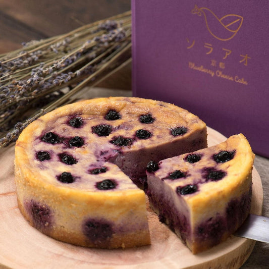 京都チーズケーキ専門店 ソラアオ　京都わかさ生活のブルーベリーチーズケーキ