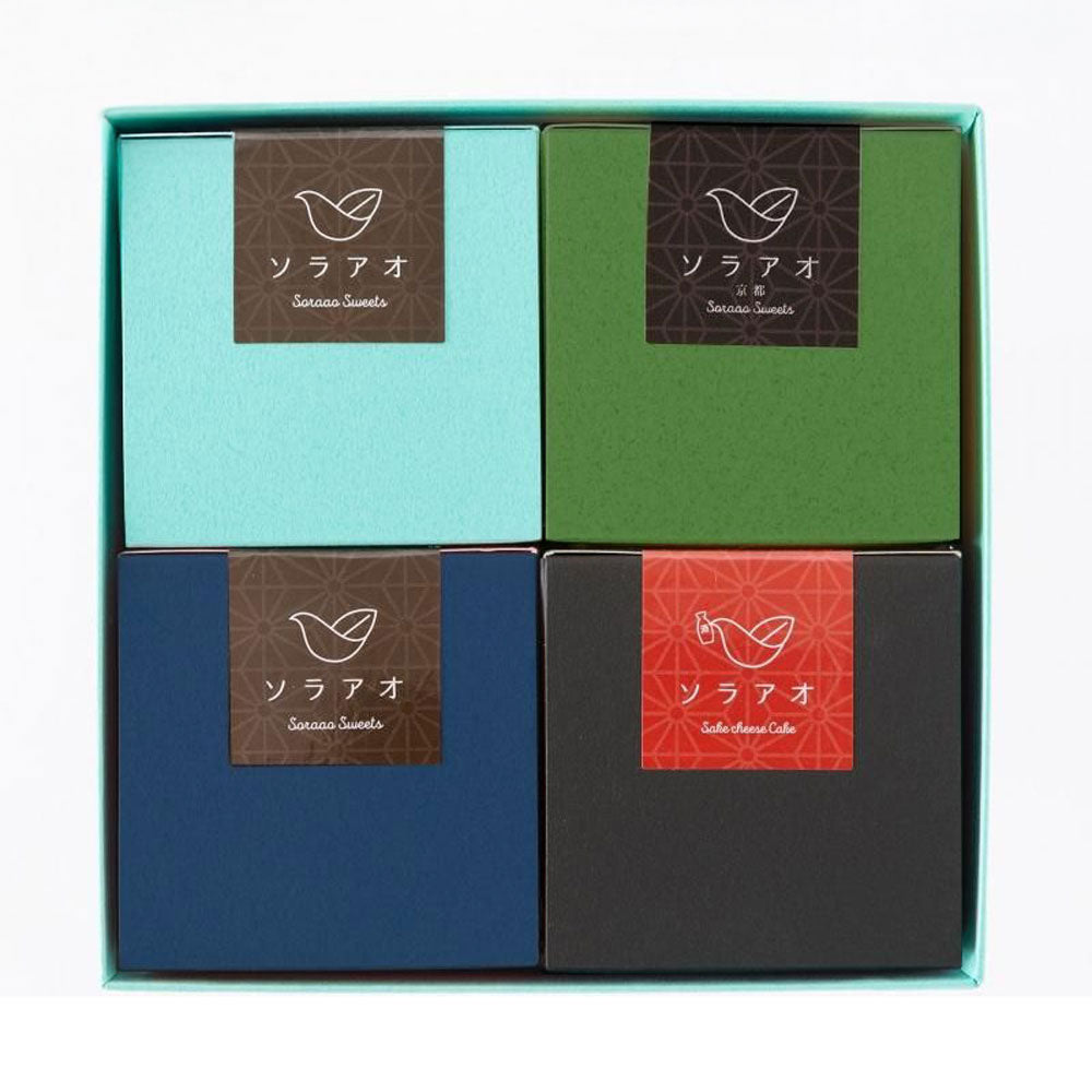京都チーズケーキ専門店 ソラアオ　プレミアム　京都ブランドコラボ4種食べ比べ