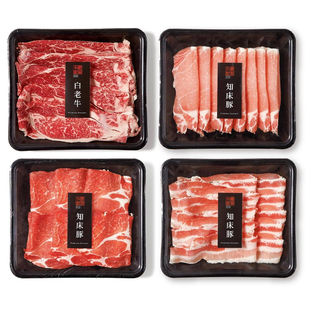 白老牛すき焼き＆知床ポークしゃぶしゃぶ