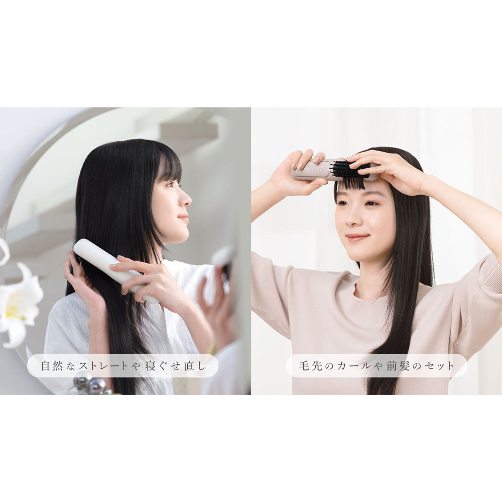 FESTINO（フェスティノ）充電式スタイリング ヒーターブラシ ホワイト
